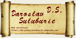 Daroslav Šuluburić vizit kartica